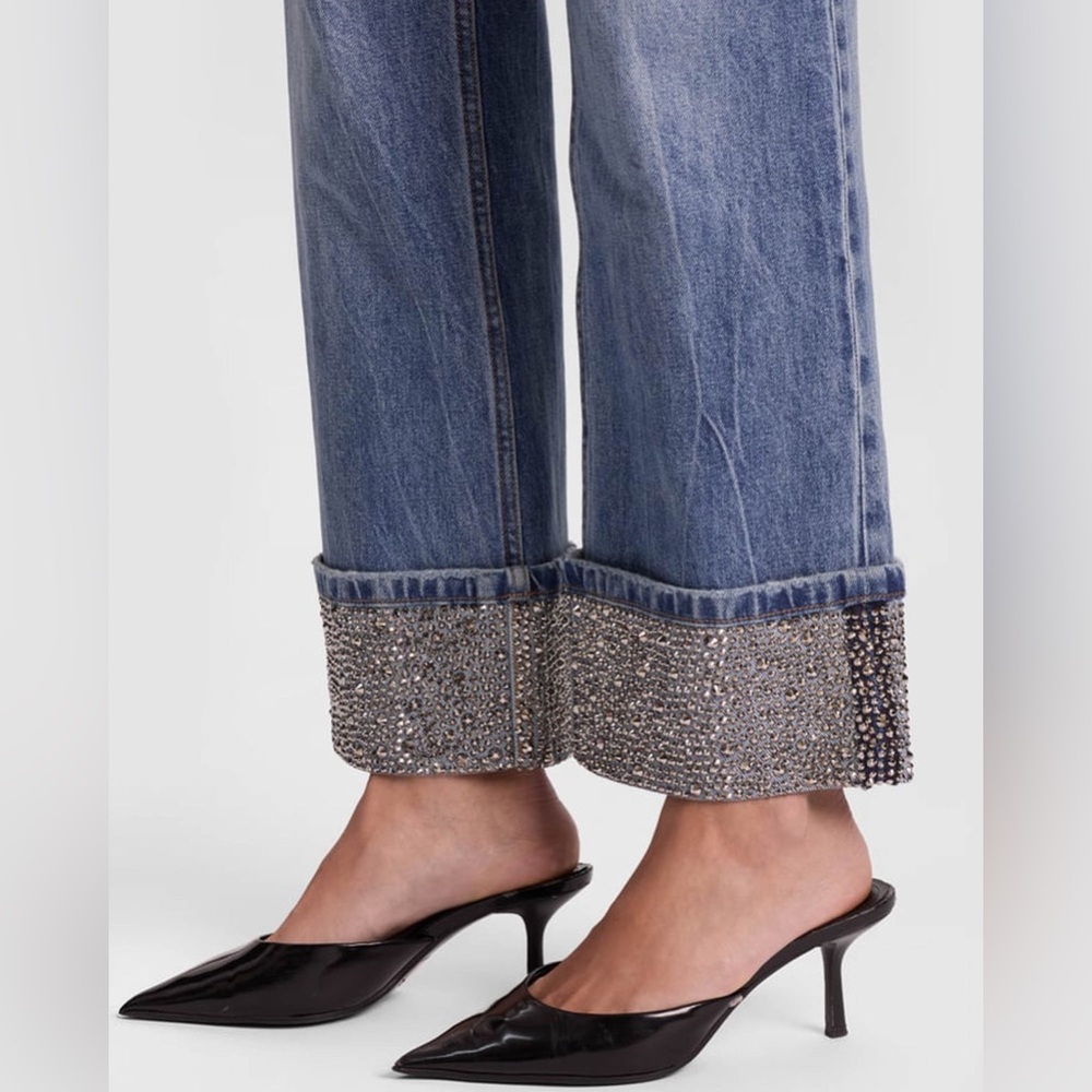 alice + olivia CHIC EMBELLISHED ANKLE JEAN - Picture 4 of 14